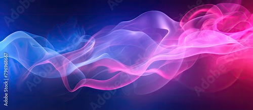 Pink blue smoke swirl