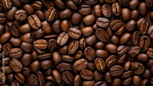 coffee beans caffeine brown texture, ai