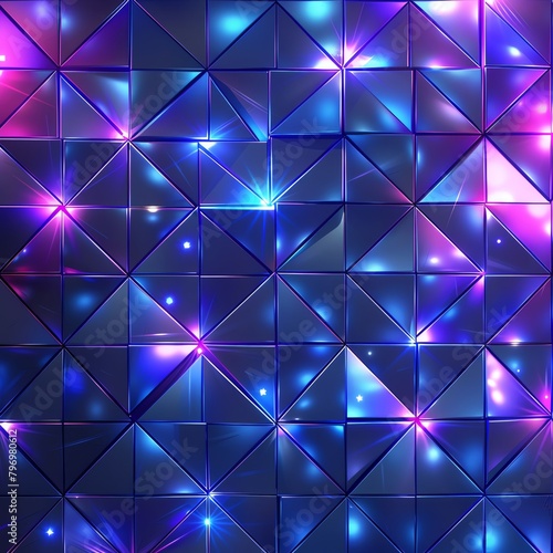 geometric pattern background with blue and purple lights in the style of lights stock photographic style