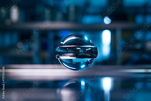 Magnetic superconductor uses levitation effect to suspend halo sphere in midair. Concept Levitation, Superconductors, Magnetic Field, Innovation, Technology