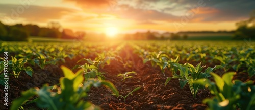 Envision a future where sustainable agriculture practices replenish the soil and reduce methane emissions.