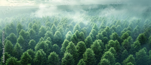 Envision reforestation efforts worldwide, with trees acting as carbon sinks to offset emissions.