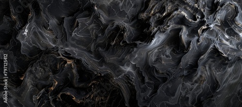 Abstract black and gold marble texture