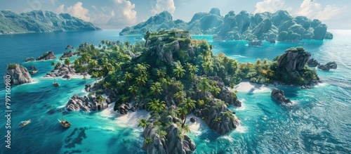 Archipelago Odyssey A D Journey Through a Tropical Island Cluster