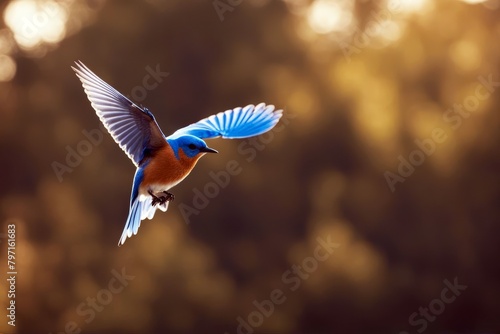 'bluebird flight bird nature blue wild wildlife songbird avian feather wing fauna animal ornithology forest male'