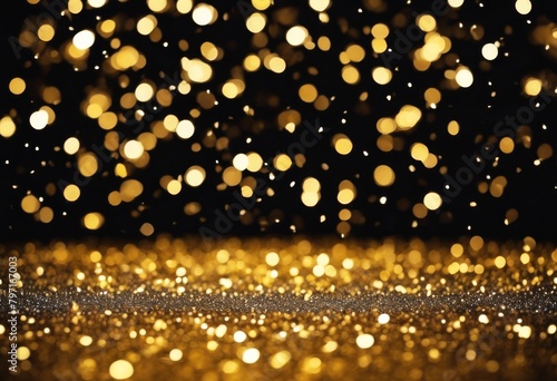 'black background texture. Abstract pattern Empty glitter. confetti night bokeh. party. Golden template blurred Defocused exiting amazing marvellously banner flare lens birthday bla'