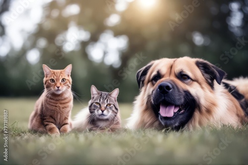 'looking cat funny image camera the white dog isolated together animal collage composite domestic felino indoor mammal pet shot space studio canino copy high key puppy closeup cut-out face head pair'