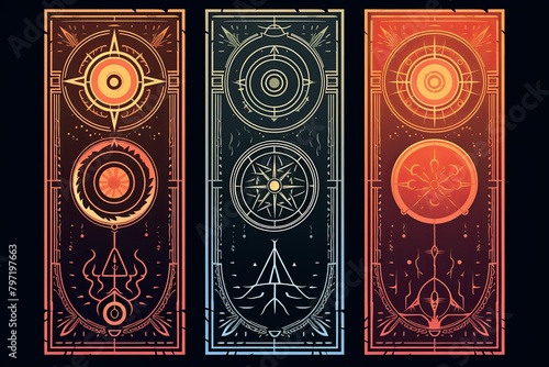 Ancient Alchemy Symbol Gradients: Unveiling Esoteric Art Posters Series