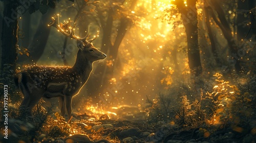 Develop a surreal scene where animals exhibit psychic abilities such as telepathy or precognition