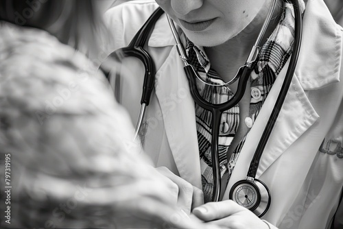 Close-up of Doctor with Stethoscope