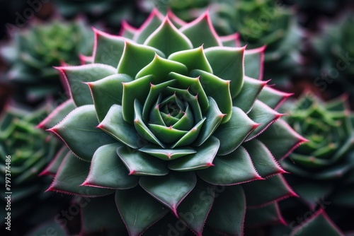 a close up of a green plant