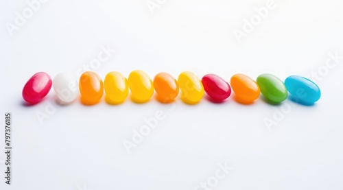 a row of jelly beans