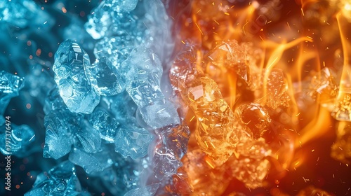 Fire and Ice, A contrasting combination of hot and cold elements