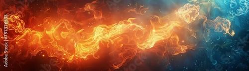 Fire Explosion, A burst of flames frozen in time