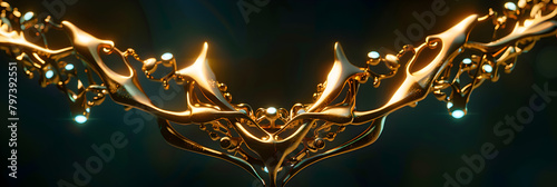 A crown of the king is shown, Crown of thorns, Gold and silver fantasy crown
