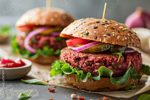Synthetic meat burger: the vegetarian alternative that wins over even the most demanding carnivores