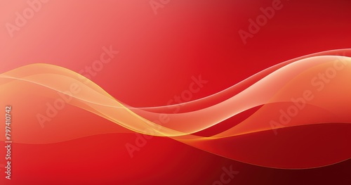 dynamic red and gold wave design