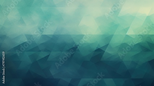 abstract teal and blue triangular pattern