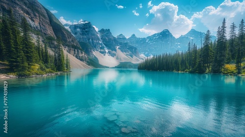  "Moraine Lake in Banff National Park"