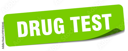 drug test sticker. drug test label