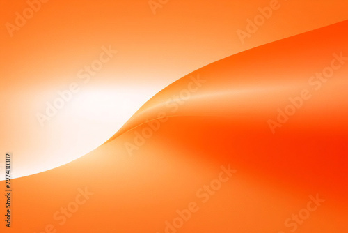 Patrón de ondas curvas en contraste naranja y blanco. Fondo ondulado corporativo abstracto con círculos. Diseño de pancartas vectoriales