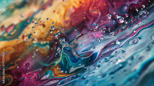 A symphony of liquid colors dances in harmony, each movement a testament to the beauty of creation.