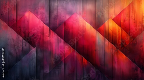 Pink abstract geometrical art background. The modern art wall can be used for wall decorations, wallpaper, murals, carpets, and to hang pictures.