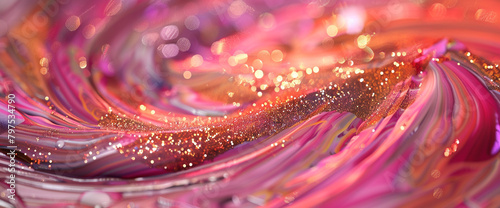 A swirl of glitters dances amidst a canvas painted with the vibrancy of a thousand colors.