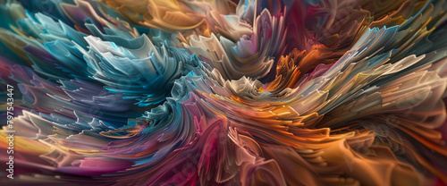 A mesmerizing whirlwind of colors converges, capturing the essence of beauty in motion.