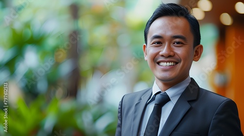 Indonesian Business Person with Friendly Smile, Indonesian, business person, friendly smile