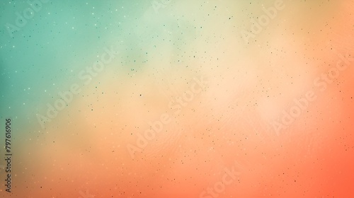 Jade and Apricot Gradient Background with Black Microdots, Jade, apricot, gradient background, microdots