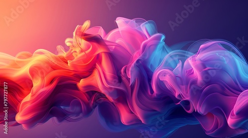 Abstract background with swirling ink in water, fluid and artistic, vector design, vibrant color blends, no recognizable shapes