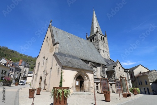 L'église Saint Germain, ville de Bort-Les-Orgues, département de la Corrèze, France