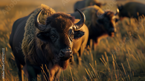 buffalo in the savannah