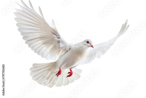 White pigeon animal flying bird.