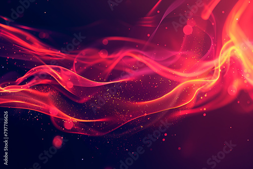 Abstract background with glowing lines, purple, violet, fuchsia shades
