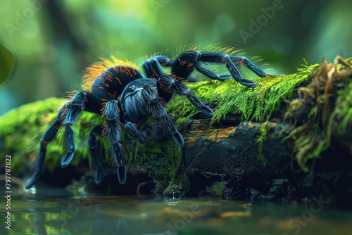 Image of colorful giant tarantula
