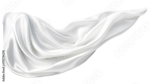 color silk isolated on white