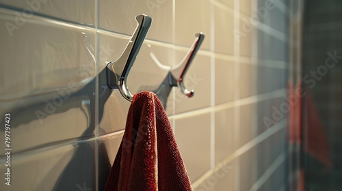 Metal Hanger for Towel and Clothes in the Bathroom