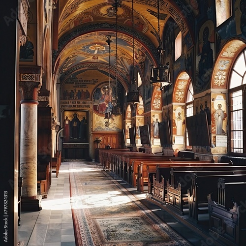 Ancient Style Church interior 