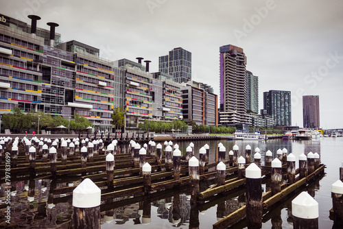 View of Victoria harbour in Melbourne, Australia