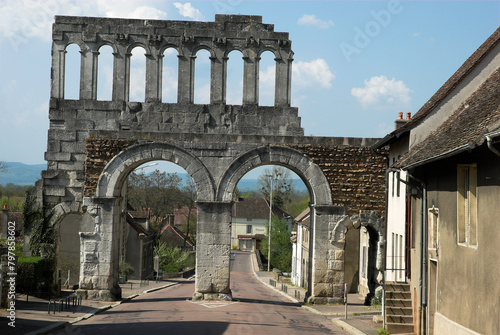 La porte Saint André, monument Romains, Autun, 71, Saône et Loire; France