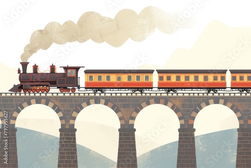 Bridge train architecture locomotive.