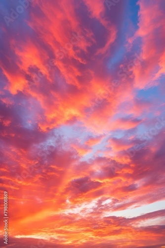 b'A vivid sunset sky with vibrant hues of pink, orange, and yellow'