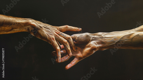 Artistic Gesture: A close-up of hands gracefully intertwined in an artistic pose, capturing the fluidity and expressiveness of hand movements, beautiful hands close up