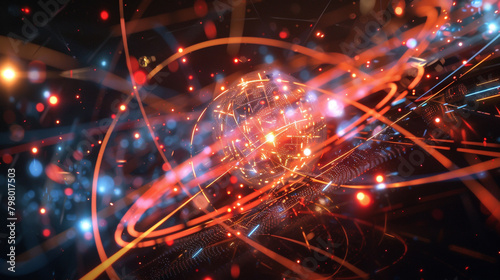 In a particle accelerator, physicists collide subatomic particles at speeds approaching the speed of light.