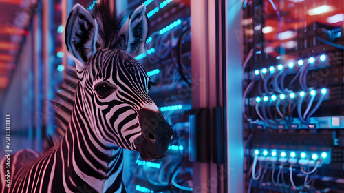 Winsome baby zebra neophyte network engineer 