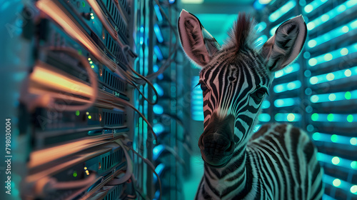 Winsome baby zebra neophyte network engineer 