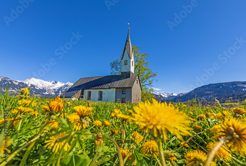 Bolsterlang - Kirche - Allgäu - Frühling - Alpen - Kapelle