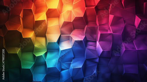 Abstract geometric digital 3d background